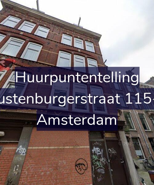 Foto gevel Huurpuntentelling voor Rustenburgerstraat 115-4, Amsterdam