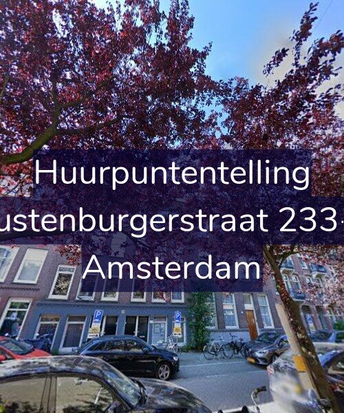 Foto gevel Huurpuntentelling voor Rustenburgerstraat 233-1, Amsterdam
