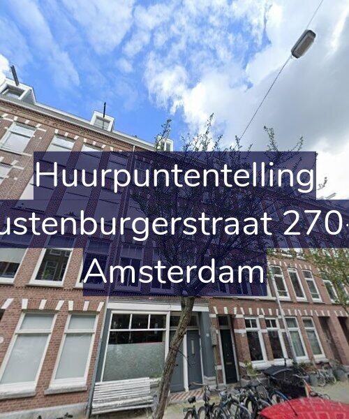 Foto gevel Huurpuntentelling voor Rustenburgerstraat 270-3, Amsterdam