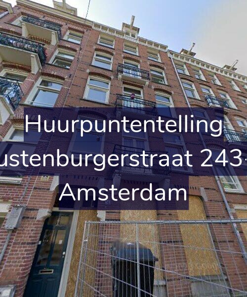 Foto gevel Huurpuntentelling voor Rustenburgerstraat 243-2, Amsterdam
