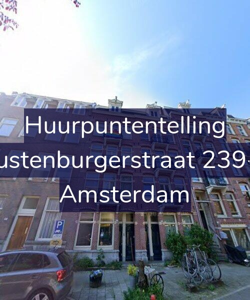 Foto gevel Huurpuntentelling voor Rustenburgerstraat 239-3, Amsterdam