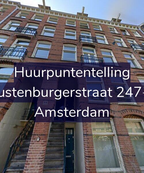 Foto gevel Huurpuntentelling voor Rustenburgerstraat 247-1, Amsterdam