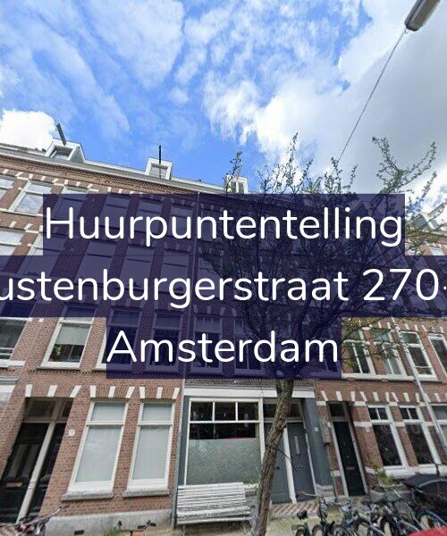 Foto gevel Huurpuntentelling voor Rustenburgerstraat 270-4, Amsterdam