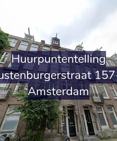 Foto gevel Huurpuntentelling voor Rustenburgerstraat 157-3, Amsterdam