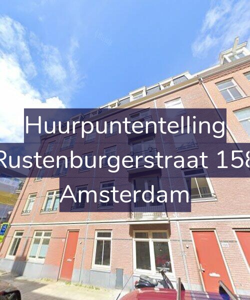 Foto gevel Huurpuntentelling voor Rustenburgerstraat 158, Amsterdam