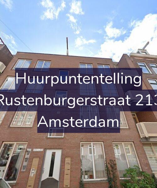Foto gevel Huurpuntentelling voor Rustenburgerstraat 213, Amsterdam