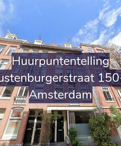Foto gevel Huurpuntentelling voor Rustenburgerstraat 150-3, Amsterdam