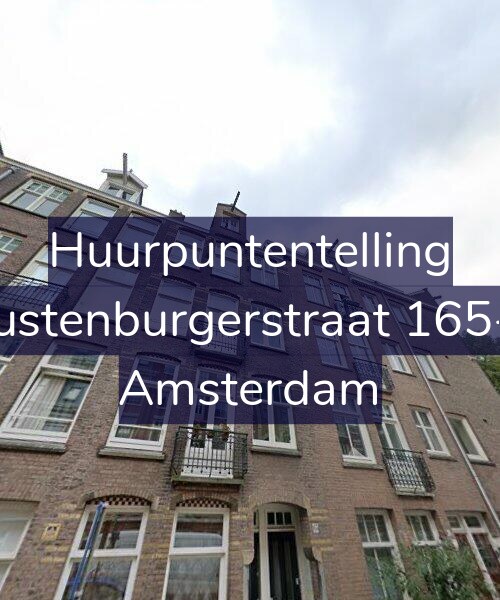 Foto gevel Huurpuntentelling voor Rustenburgerstraat 165-2, Amsterdam
