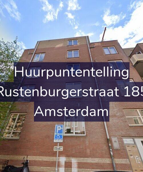 Foto gevel Huurpuntentelling voor Rustenburgerstraat 185, Amsterdam