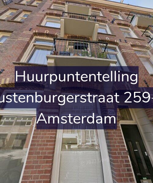 Foto gevel Huurpuntentelling voor Rustenburgerstraat 259-1, Amsterdam