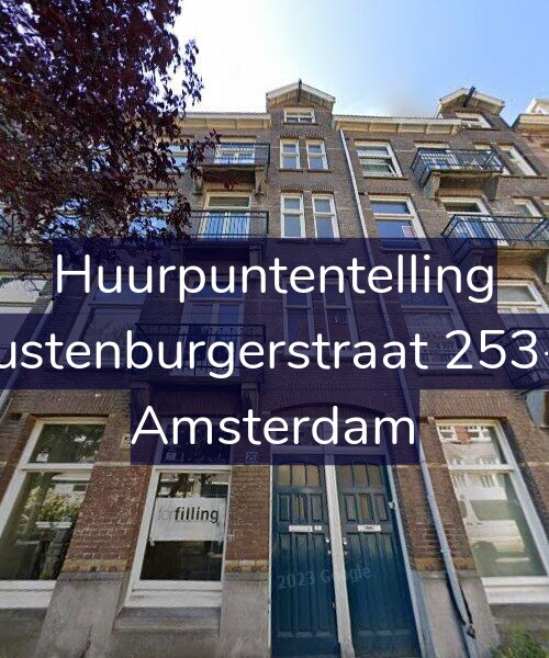 Foto gevel Huurpuntentelling voor Rustenburgerstraat 253-2, Amsterdam