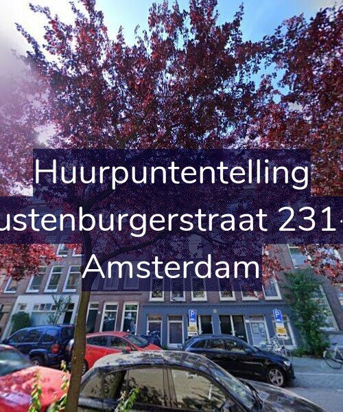 Foto gevel Huurpuntentelling voor Rustenburgerstraat 231-3, Amsterdam
