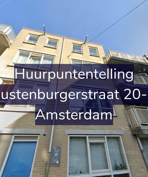 Foto gevel Huurpuntentelling voor Rustenburgerstraat 20-B, Amsterdam