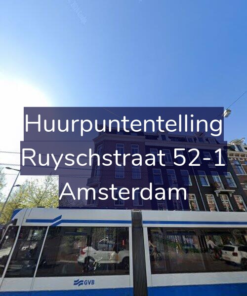 Foto gevel Huurpuntentelling voor Ruyschstraat 52-1, Amsterdam