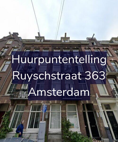 Foto gevel Huurpuntentelling voor Ruyschstraat 363, Amsterdam