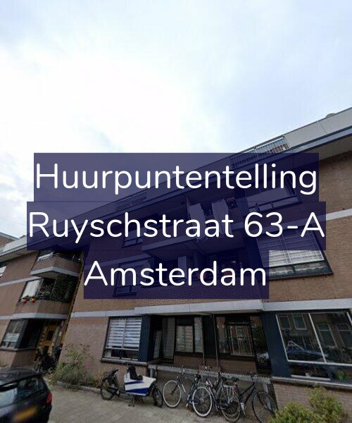Foto gevel Huurpuntentelling voor Ruyschstraat 63-A, Amsterdam