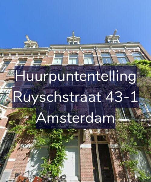 Foto gevel Huurpuntentelling voor Ruyschstraat 43-1, Amsterdam