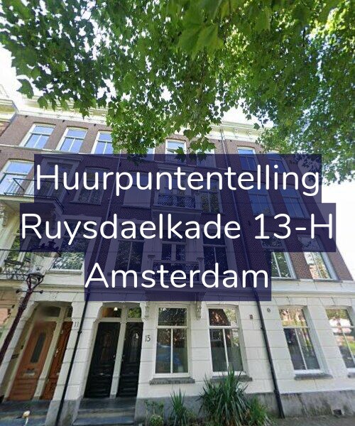 Foto gevel Huurpuntentelling voor Ruysdaelkade 13-H, Amsterdam