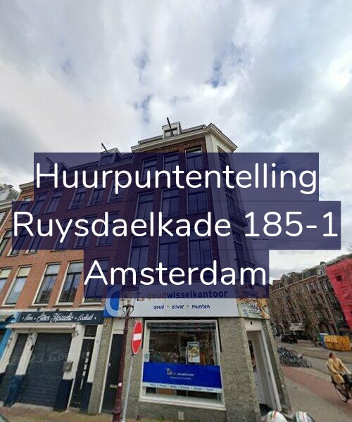 Foto gevel Huurpuntentelling voor Ruysdaelkade 185-1, Amsterdam