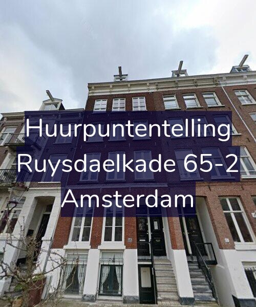 Foto gevel Huurpuntentelling voor Ruysdaelkade 65-2, Amsterdam
