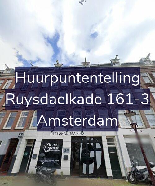Foto gevel Huurpuntentelling voor Ruysdaelkade 161-3, Amsterdam
