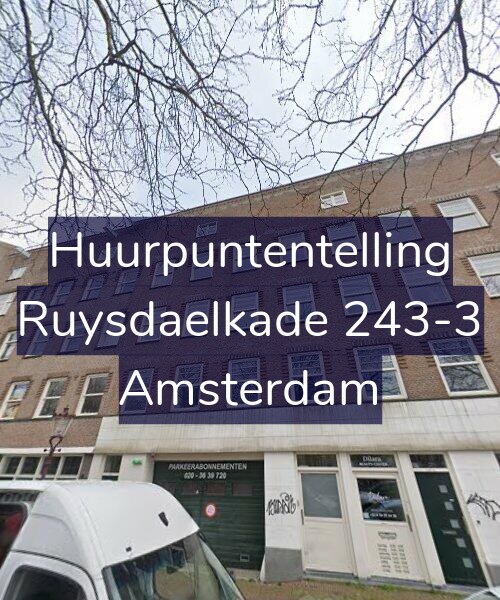 Foto gevel Huurpuntentelling voor Ruysdaelkade 243-3, Amsterdam