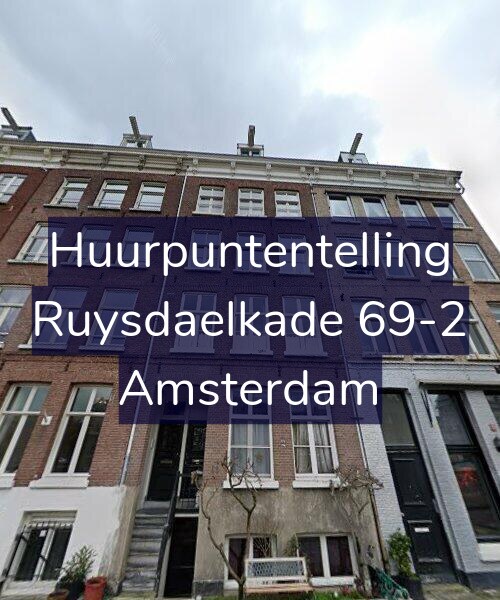 Foto gevel Huurpuntentelling voor Ruysdaelkade 69-2, Amsterdam