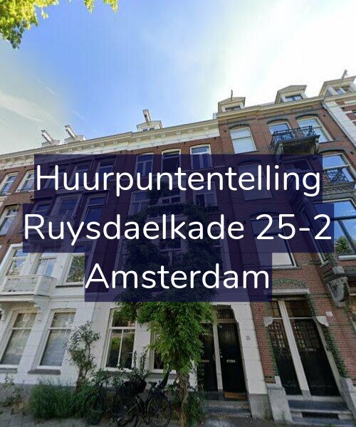 Foto gevel Huurpuntentelling voor Ruysdaelkade 25-2, Amsterdam