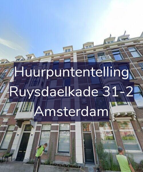 Foto gevel Huurpuntentelling voor Ruysdaelkade 31-2, Amsterdam