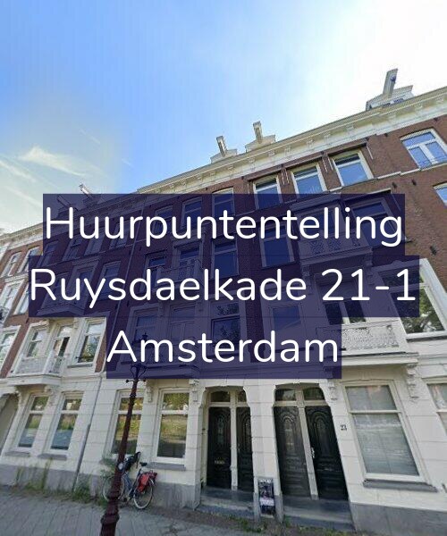 Foto gevel Huurpuntentelling voor Ruysdaelkade 21-1, Amsterdam
