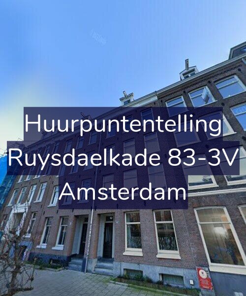Foto gevel Huurpuntentelling voor Ruysdaelkade 83-3V, Amsterdam