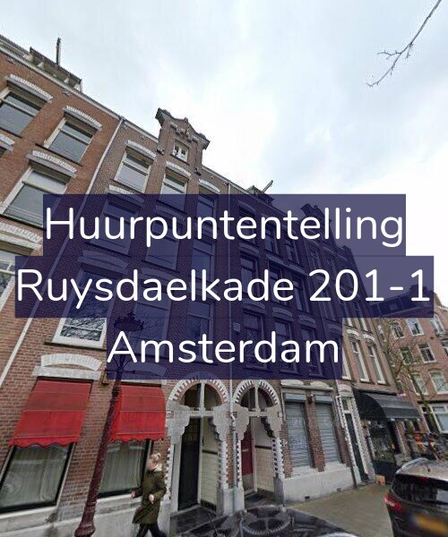 Foto gevel Huurpuntentelling voor Ruysdaelkade 201-1, Amsterdam