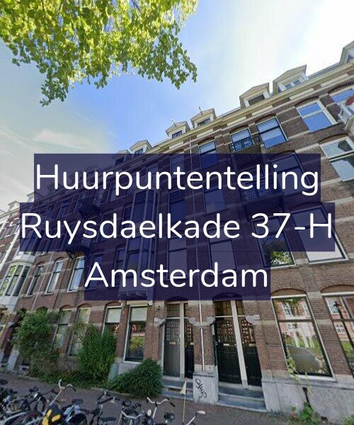 Foto gevel Huurpuntentelling voor Ruysdaelkade 37-H, Amsterdam