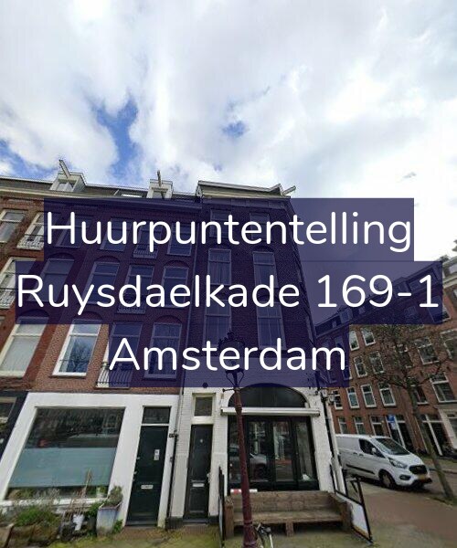 Foto gevel Huurpuntentelling voor Ruysdaelkade 169-1, Amsterdam