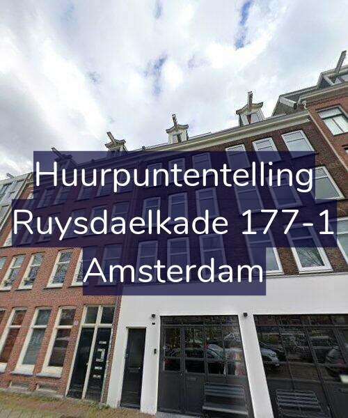 Foto gevel Huurpuntentelling voor Ruysdaelkade 177-1, Amsterdam