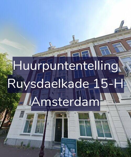 Foto gevel Huurpuntentelling voor Ruysdaelkade 15-H, Amsterdam