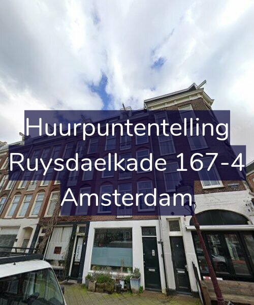Foto gevel Huurpuntentelling voor Ruysdaelkade 167-4, Amsterdam