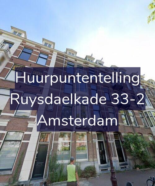 Foto gevel Huurpuntentelling voor Ruysdaelkade 33-2, Amsterdam