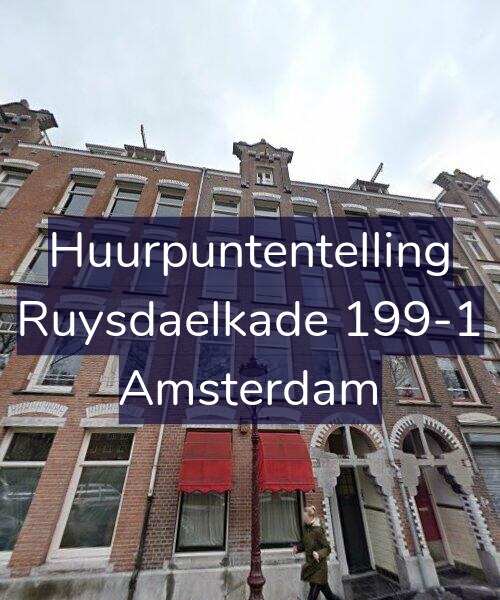 Foto gevel Huurpuntentelling voor Ruysdaelkade 199-1, Amsterdam