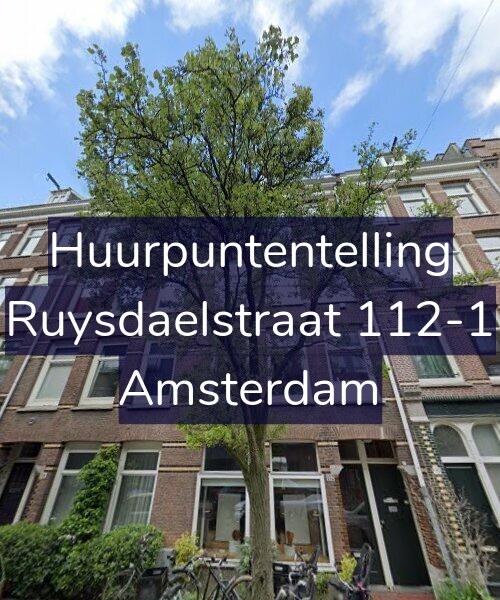Foto gevel Huurpuntentelling voor Ruysdaelstraat 112-1, Amsterdam