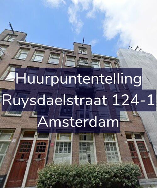 Foto gevel Huurpuntentelling voor Ruysdaelstraat 124-1, Amsterdam