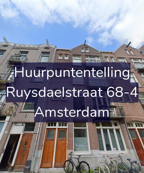 Foto gevel Huurpuntentelling voor Ruysdaelstraat 68-4, Amsterdam