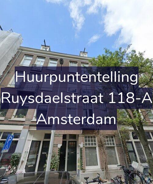 Foto gevel Huurpuntentelling voor Ruysdaelstraat 118-A, Amsterdam