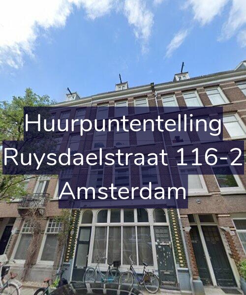 Foto gevel Huurpuntentelling voor Ruysdaelstraat 116-2, Amsterdam