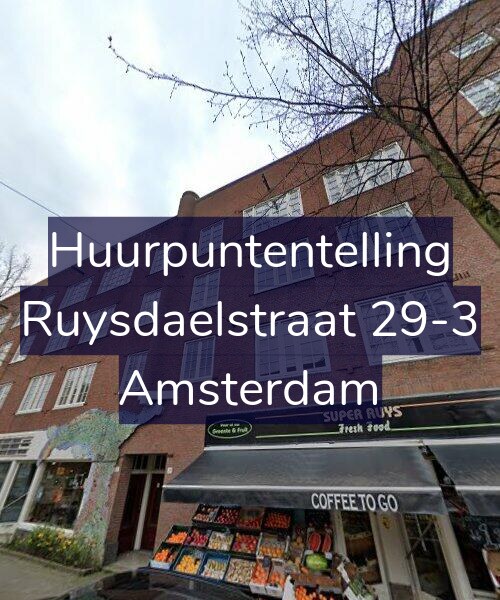 Foto gevel Huurpuntentelling voor Ruysdaelstraat 29-3, Amsterdam