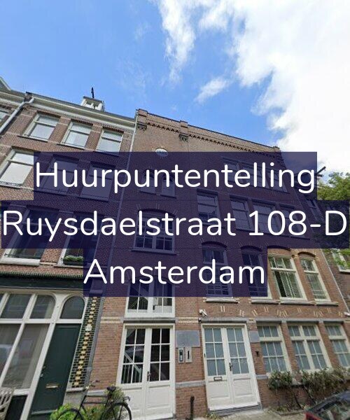 Foto gevel Huurpuntentelling voor Ruysdaelstraat 108-D, Amsterdam