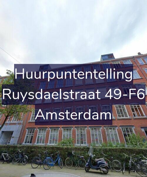 Foto gevel Huurpuntentelling voor Ruysdaelstraat 49-F6, Amsterdam