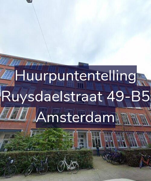 Foto gevel Huurpuntentelling voor Ruysdaelstraat 49-B5, Amsterdam
