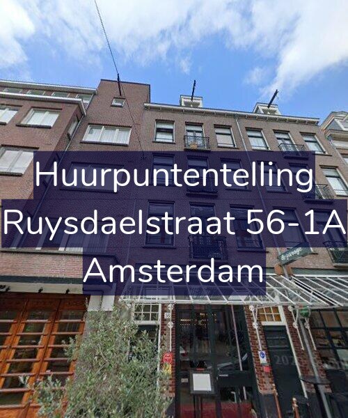 Foto gevel Huurpuntentelling voor Ruysdaelstraat 56-1A, Amsterdam