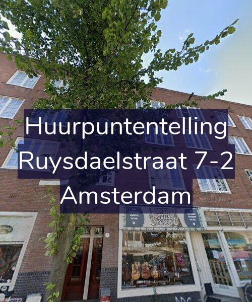 Foto gevel Huurpuntentelling voor Ruysdaelstraat 7-2, Amsterdam